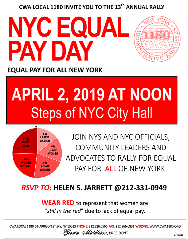 EQUAL PAY DAY 2019